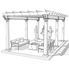 Load image into Gallery viewer, Pergola Kit - Freestanding - 10' x 20'