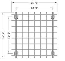 Load image into Gallery viewer, Roof plan for 12' x 12' pergola