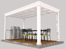 Load image into Gallery viewer, Architectural Plans - Coffered Trellis Ceiling Pergola - 12' x 12'