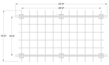 Load image into Gallery viewer, 10' x 20' Pergola Roof Plan
