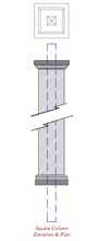 Load image into Gallery viewer, Column - Structural, Square, Smooth Tuscan