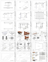 Load image into Gallery viewer, Architectural Plans - Covered Freestanding Pergola - 13' x 16'