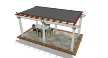 Load image into Gallery viewer, Architectural Plans - Covered Freestanding Pergola - 10' x 20'
