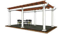 Load image into Gallery viewer, Architectural Plans - Covered Freestanding Pergola - 10' x 20'