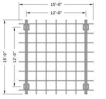 Load image into Gallery viewer, Roof plan for 12&#39; x 12&#39; pergola
