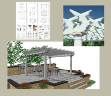 Load image into Gallery viewer, Architectural Plans - Freestanding Pergola - 13&#39; x 13&#39;

