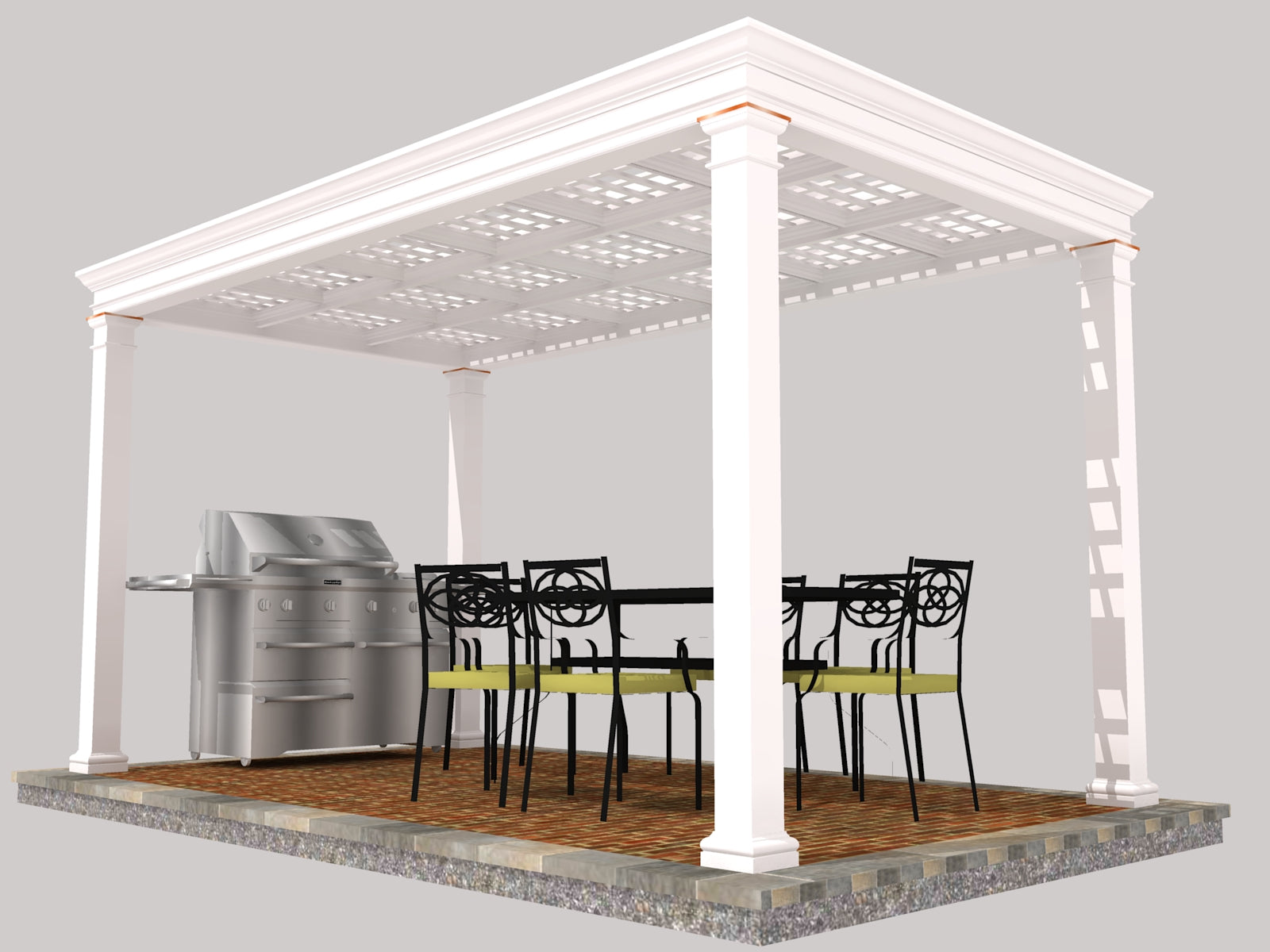 wood trellis ceiling Architectural Plans - Coffered Trellis Ceiling Pergola