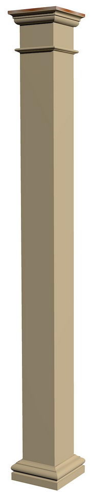 Column - Structural, Square, Smooth Tuscan