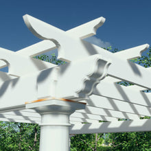 Load image into Gallery viewer, White Pergola Close-up with classic details
